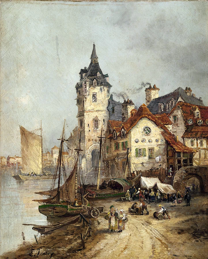 Veduta di una città sul mare - Museo Nacional de Bellas Artes, L'Avana